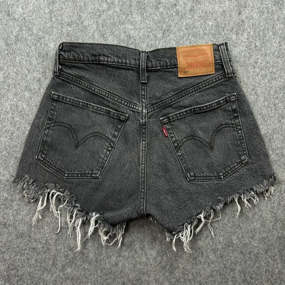 Levi's 501 Premium Original Fit Cut Off Shorts Women's Size 26 Button Fly Denim - Picture 2 of 13